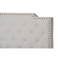 thumbnail image 3 of Baxton Studio Marion Modern Transitional Beige Fabric Upholstered Button Tufted Full Size Panel Bed, 3 of 4