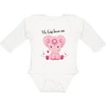 thumbnail image 3 of Inktastic Aditi My Gigi Loves Me Pink Elephant Beautiful Girls Long Sleeve Baby Bodysuit, 3 of 5
