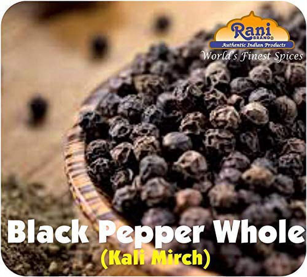 Rani Black Pepper Whole (Peppercorns), MG-1 Grade, 80oz (5lbs) 2.27kg Bulk ~ All Natural | Gluten Friendly | Non-GMO | Kosher | Perfect size for Grinders!