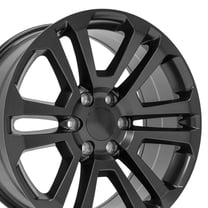 OE Wheels CV99 20 Inch Rim Fits Sierra 1500 Style 6x139.7 20x9 Satin Black - Hollander 4741 (1)