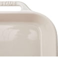 thumbnail image 3 of Staub Ceramic 13" x 9" Rectangular Baking Dish - Rustic Ivory, 3 of 5