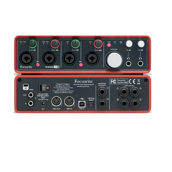 Interface De Audio Scarlett 18i8 18 Canales De Entrada Y 8 Salidas Focusritte FocusRite SCARLETT-18I8