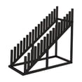 thumbnail image 3 of Lipstore Metal Tile Display Rack Heavy Duty High Strength Standing Ceramic Tile Stand Black, 3 of 8