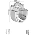 thumbnail image 2 of Soporte de Barra de Armario ZHAOCHENG Aleación de Zinc, 2 of 5