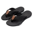 thumbnail image 3 of Men House Slippers Arch Support Summer Casual Outside Wear Beach Non Breathable Flip Flops Clip Toes Big Size Flat Bottom Men's Sandals, 3 of 5