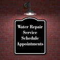 thumbnail image 2 of Water Repair Service - Schedule Appointments BLACK Aluminum Composite Sign 15''x18'', 2 of 9