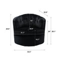 thumbnail image 6 of LUXMOD Modern Akili Swivel Accent Chair Barrel Chair for Home Living Room Modern Leisure Chair Black, 6 of 6