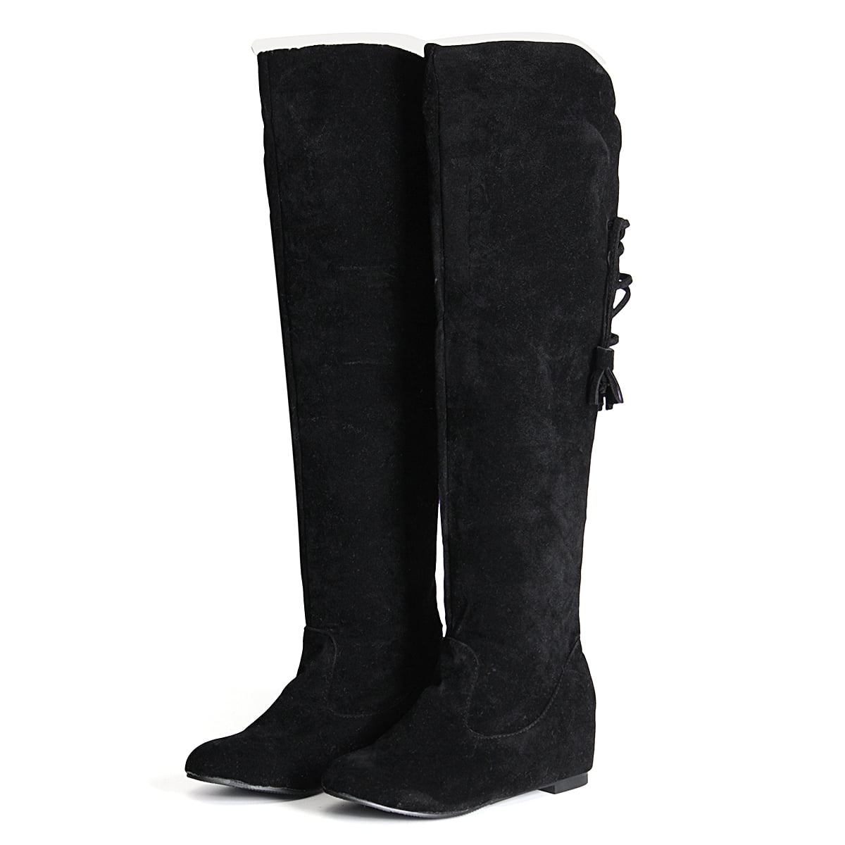 unbrand - Winter Women Casual Heel Shoes Warm Over the Knee Thigh High ...