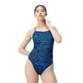 thumbnail image 1 of Speedo Maillot de Bain une Pièce Imprimé Endurance Plus pour Femmes - Bleu Royal, Taille : 26, 1 of 4