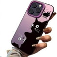 thumbnail image 5 of Designed for IPhone Case,Cute Art Cartoon Cat Pattern Shockproof Protective Cover Phone Case (iPhone 14 Pro Max,Grey), 5 of 5