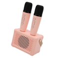 thumbnail image 5 of Wireless Karaoke Speakers Bluetooth5.0 Speaker with 2 Wireless Microphones Portable Karaoke Machine for Family Party Pink, 5 of 5