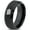 Black Bevel Tungsten, variant on Tungsten Iowa Hawkeye State Band Ring 8mm Men Women Comfort Fit Gray Flat Cut Brushed Polished