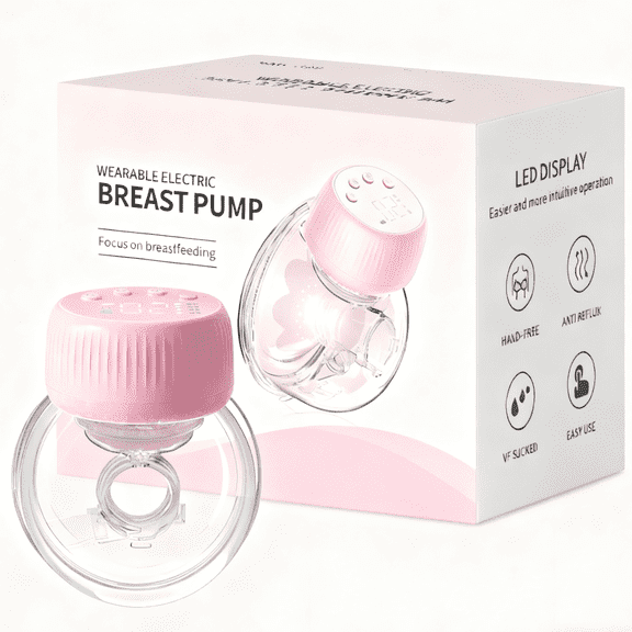 H Portable Breast Pump - Ultra Quiet, 4 Modes, Anti-Backflow, Long-Lasting Battery, Hospital-Grade Efficiency