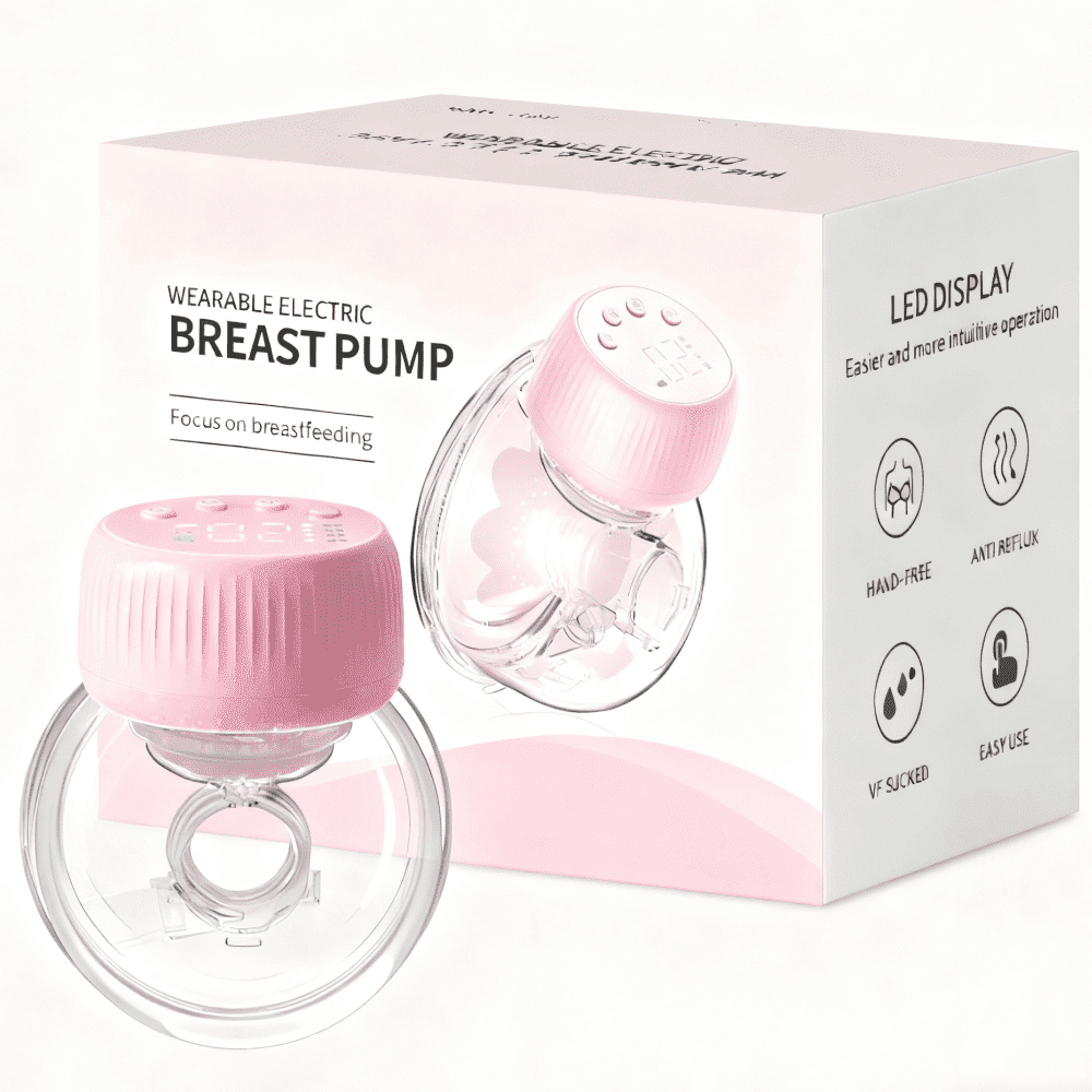 H Portable Breast Pump - Ultra Quiet, 4 Modes, Anti-Backflow, Long-Lasting Battery, Hospital-Grade Efficiency