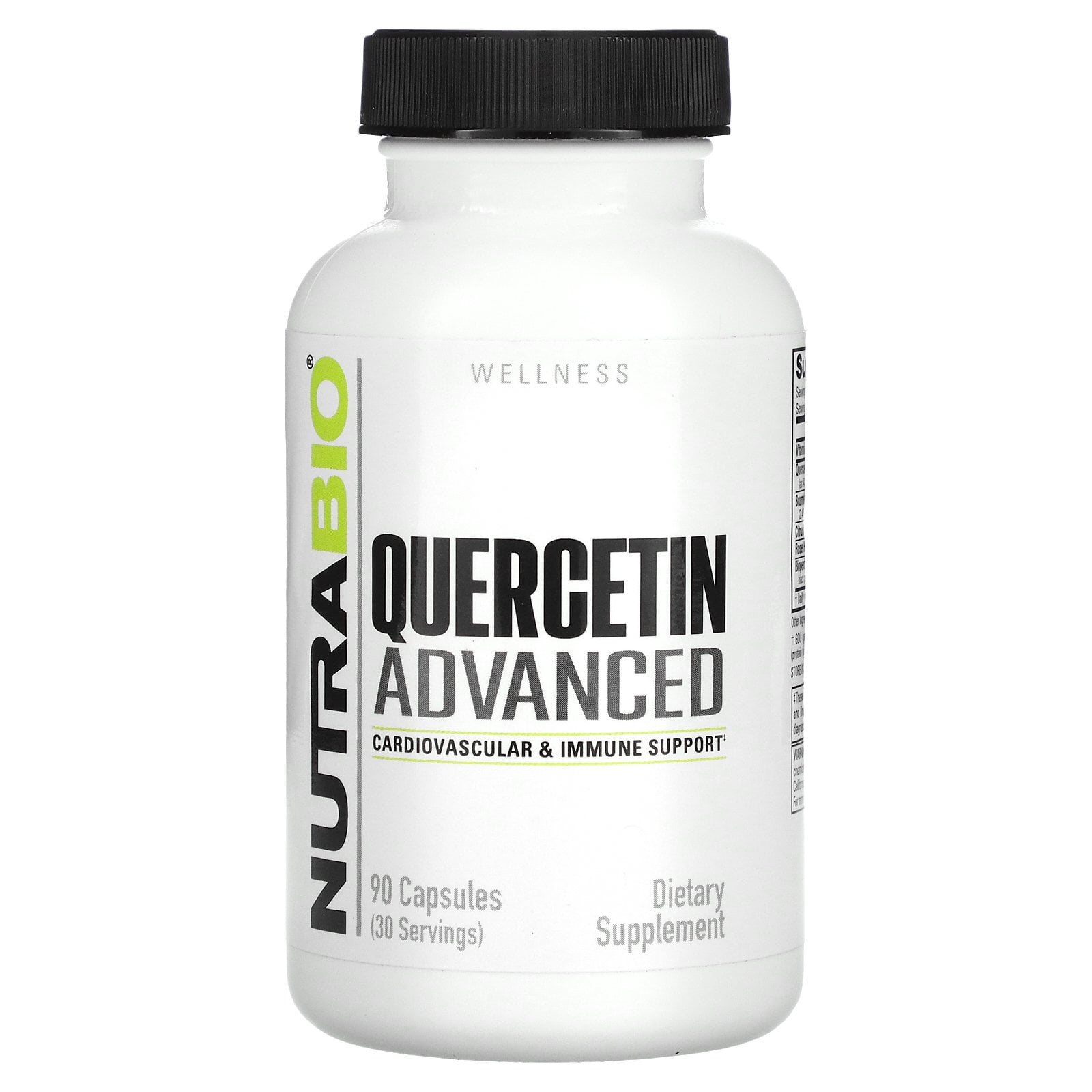 Wellness, Quercetin Advanced, 90 Capsules, NutraBio Labs