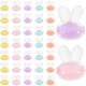 thumbnail image 5 of 100 cuentas acrílicas para el pelo de conejo, para hacer tú mismo, con forma de conejo de dibujos animados, para pulseras., 5 of 5