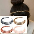 thumbnail image 3 of SSKFHGI Plastic Teeth Headbands Wavy Headbands with Combs Nonslips Thin Hair Bands S5, 3 of 8