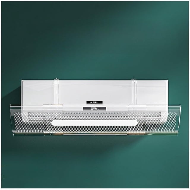 Deflector Ajustable para Aire Acondicionado Transparentes de PET - Accesorios de Ventilación Anti-Soplo Directo para Aire Acondicionado de Pared en Hogar y Oficina