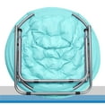 thumbnail image 5 of Mainstays Faux Fur Saucer Chair, Aqua, 5 of 8