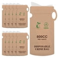 thumbnail image 2 of Bags 10pcs Emergency Disposable Urinal Bags Car Vomit Bag 800cc Camping Pee Bags Unisex Urine Bag For Travel, 2 of 7