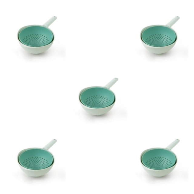Guardoinrt Rotable Drain Basket Durable And High-capacity Kitchen Strainers Multi-functional Kitchen Supplies green 5Set
