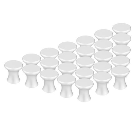 Billet Aluminum Door Handle Pulls - 21mmx22mm Door Dresser Cabinet Single Hole Aluminum Alloy Pull Handle Knob 25pcs