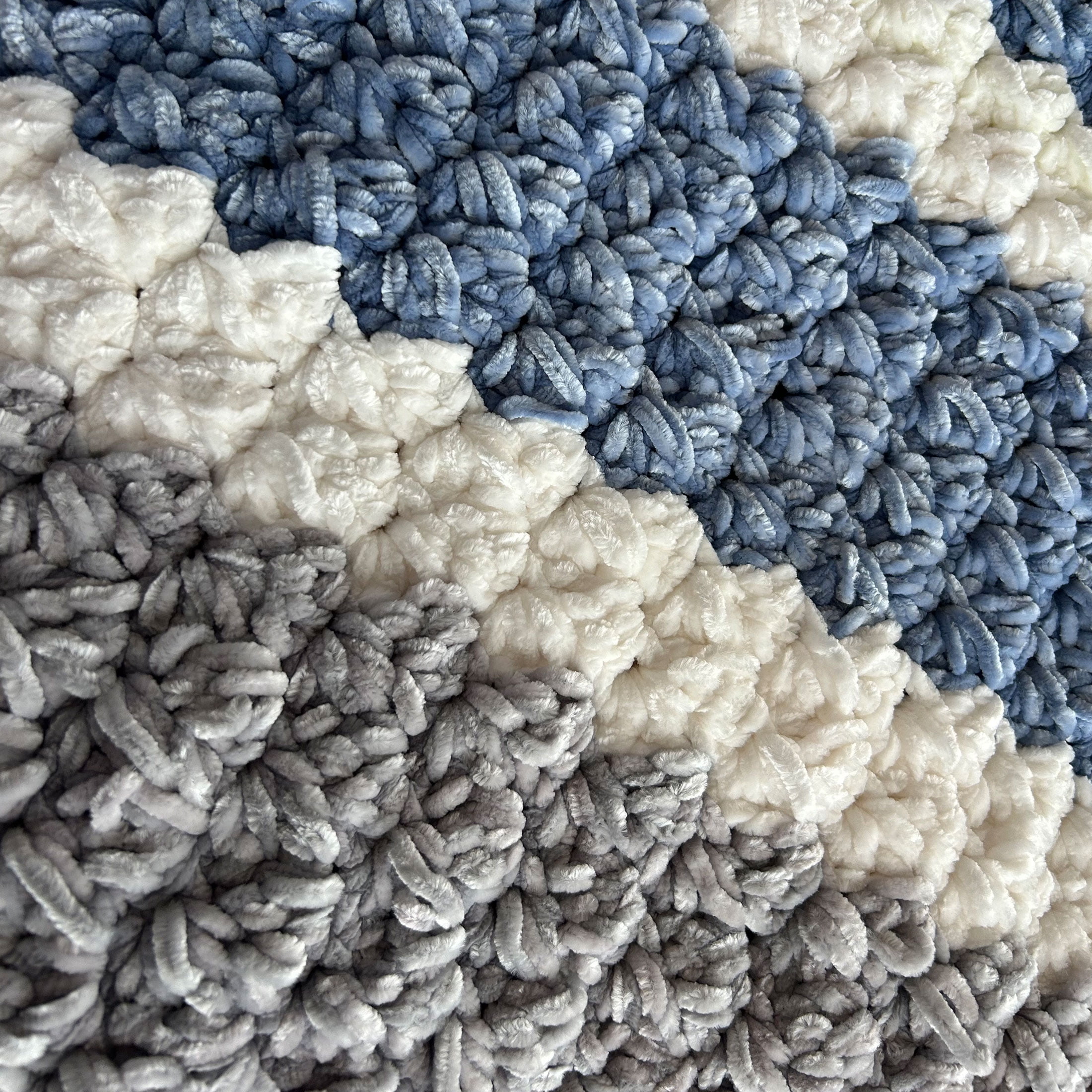 Mainstays Soft Velvety Yarn, 315 yd, Light Blue, 100% Polyester, Pack of 4