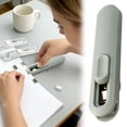 thumbnail image 1 of Creatine Reusable Desktop Stapler With Clip Dispenser Portable Stapler For Binding Includes 8 Clips Suitable For Home And School Use, 1 of 7