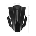 thumbnail image 2 of OUNONA Motorcycle Windscreen Spoiler PC Black Outdoor Travel 1Pcs, 2 of 8