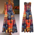 thumbnail image 2 of Guardurnaity Mujeres verano primavera Sexy estampado cuello en V vestido largo fiesta banquete niñas vestidos señoras Clubwear ropa Vestidos Naranja 2XL Guardurnaity AP018683-05, 2 of 6