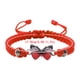 thumbnail image 2 of Pulseras para mujer, regalos para mujer, pulsera para enamorados, pulsera tejida a mano para San Valentín, joyería para novias, pulsera con dije de mariposa., 2 of 2