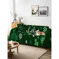 thumbnail image 3 of Lucky Ireland, Couch Cover for 2 Cushion Couch, St. Patrick's Day Spring Shamrock Green Washable Love Seat Sofa Covers Slipcover, Throw Sofa Covers for Pets, Furniture Protector 71"x102", 3 of 9