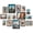 Black & Brown & Distressed White, variant on 15 Pack Picture Frames Collage Wall Decor for Mounting or Tabletop Display, Gallery Frame Set for Family, Multi Sizes Including 3pcs 8x10, 6pcs 5x7, 6pcs 4x6, Brown
