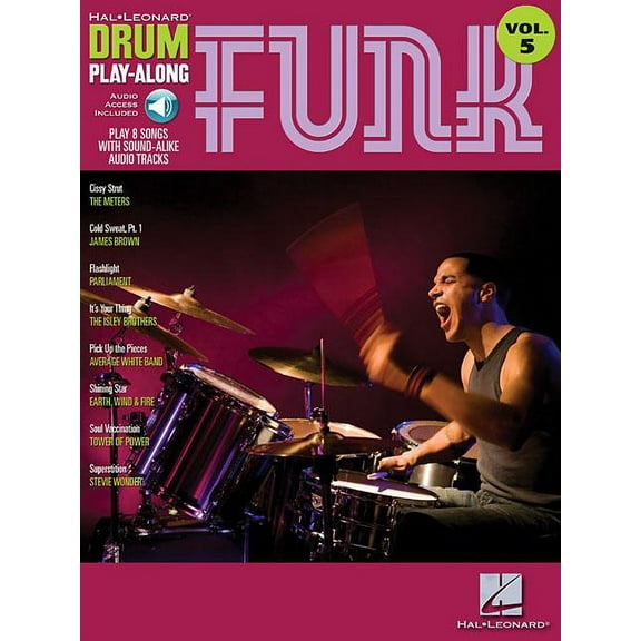 Hal Leonard Drum Play-Along: Funk - Drum Play-Along Volume 5 (Book/Online Audio) (Paperback)