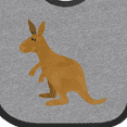 thumbnail image 4 of Inktastic Kangaroo Cute Boys or Girls Baby Bib, 4 of 4