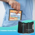 thumbnail image 2 of Nursing Clipboard Foldable Clipboard Medical: Nursing Edition Cheat Sheets 3 Layers Foldable Clipboard Nursing Pocket Size Profile Clip Nurse Clipboard Notepad for Students and Doctors(Black), 2 of 7