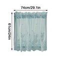thumbnail image 3 of Curtain Polyester Curtains Kitchen Curtain Lace Short Curtain（74 × 61Cm)C, 3 of 8