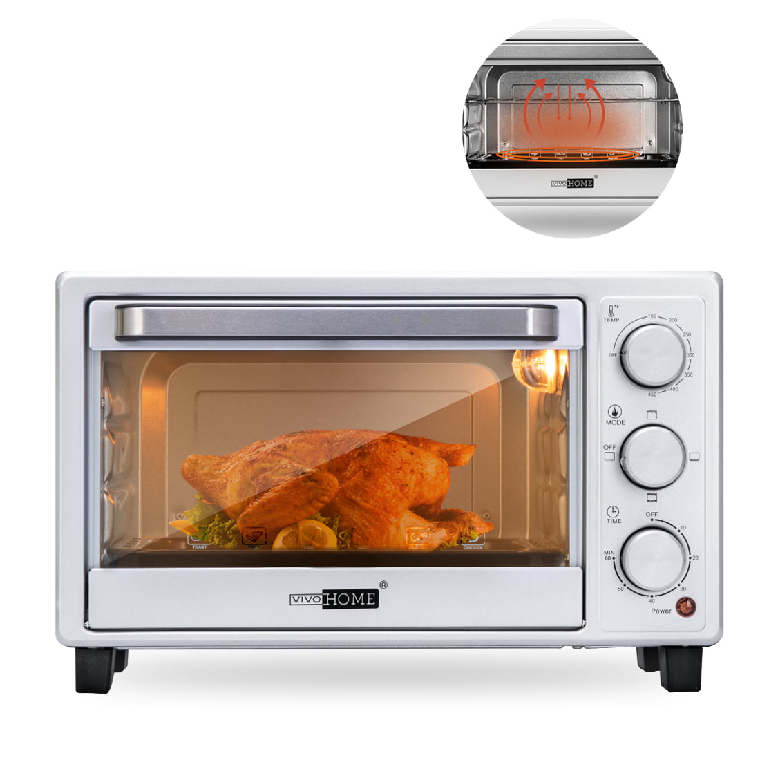 Cuisinart Custom Classic Toaster Oven Broiler 6 Slices Brushed Stainless Steel