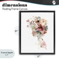 thumbnail image 4 of Stupell Industries Modern Crowned in Nature Silhouette Black Floating Frame Canvas Art, 17 x 21, by Svetlana Aleynikova, 4 of 8