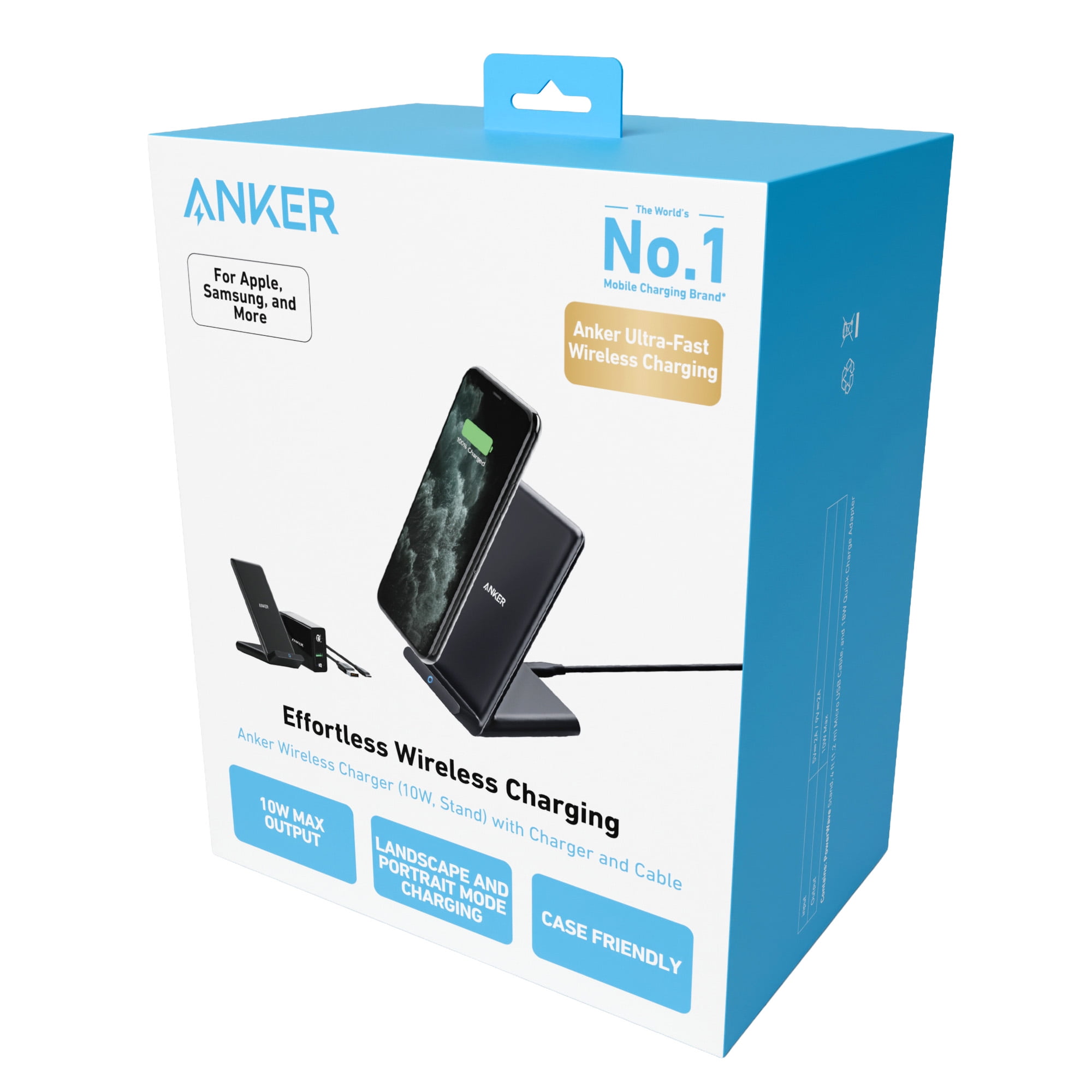 Anker PowerWave Stand with Charger, Black