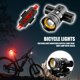 thumbnail image 1 of Luz delantera de bicicleta USB Recargable Ndcxsfigh impermeable LED faro + luz trasera, 1 of 8