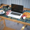 thumbnail image 3 of Long Mouse Pads for Desk,Pioneer Flower Floral Print Pattern Desk Mats on Top Of Desks, Desk Mouse Pad Extra Large with 3mm Non-Slip Base and Stitched Edge for Gaming,Office,Work,Home 35.4"x15.7", 3 of 6