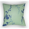 thumbnail image 6 of Surya  Chinoiserie Floral Floral Square Throw Pillow - Aqua - Pale Blue & Bright Blue, 6 of 7