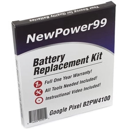 Google Pixel B2PW4100 Battery Replacement Kit with Special Installation Tools  Extended Life Battery  Video Instructions  and Full One Year Warranty price history on PriceWatchPro