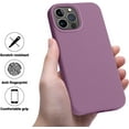 thumbnail image 3 of for iPhone 13 Pro Max Case, Silicone Shockproof Slim Thin Phone Case for iPhone 13 Pro Max 6.7 inch (Lilac Purple), 3 of 15