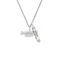 thumbnail image 2 of Delight Jewelry Silvertone Basketball Mom Silvertone Best Friends Forever Bar Charm Necklace, 23", 2 of 4