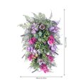 thumbnail image 2 of Guirlande de Porte d'Entrée Printemps Violet Décoration Rustique Maison Ferme Couronne Colorée pour Porte d'Entrée, 2 of 3