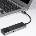 thumbnail image 3 of Tarjeta de sonido externa USB 5.1, 6 en 1, convertidor de audio multifunción para portátil, aluminio., 3 of 4