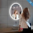 thumbnail image 6 of Blossom Kitchen and Bath 24" Oval Bathroom LED Mirror with Anti-fog, Dimmer, Adjustable Color Temp, 6 of 6