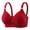 Red, variant on cocolona Push Up Backless Bras for Women Solid Color Without Steel Seamless Breathable Everyday Bras